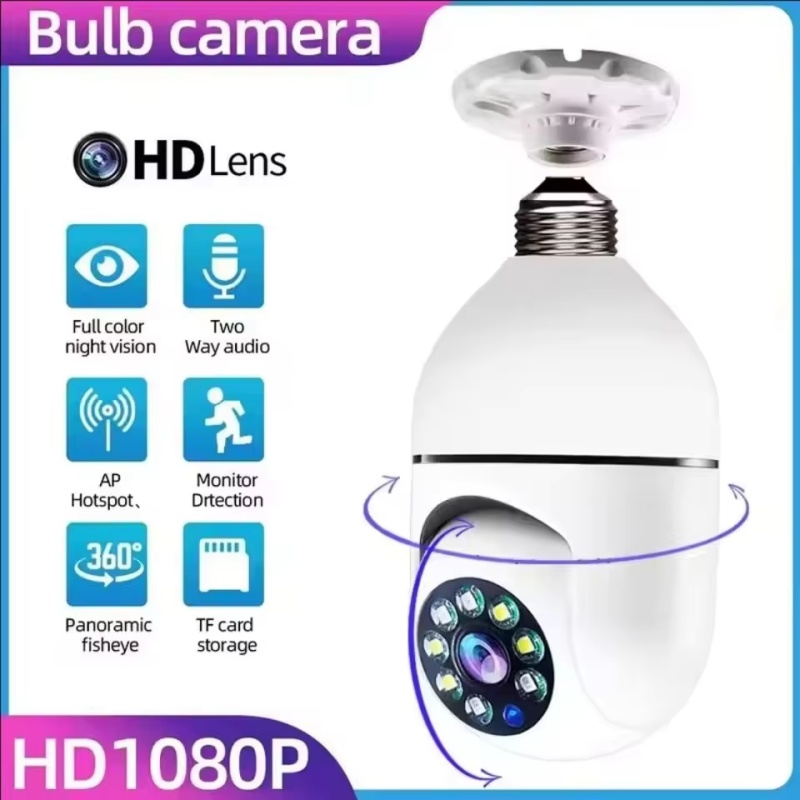 Baby Nursery Camera - 4G WiFi IP Kamera E27 Ampul