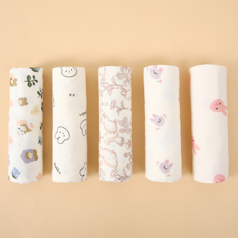 Swaddle Blanket Muslin - 1 Adet Bebek Muslin Kundak Battaniyesi,