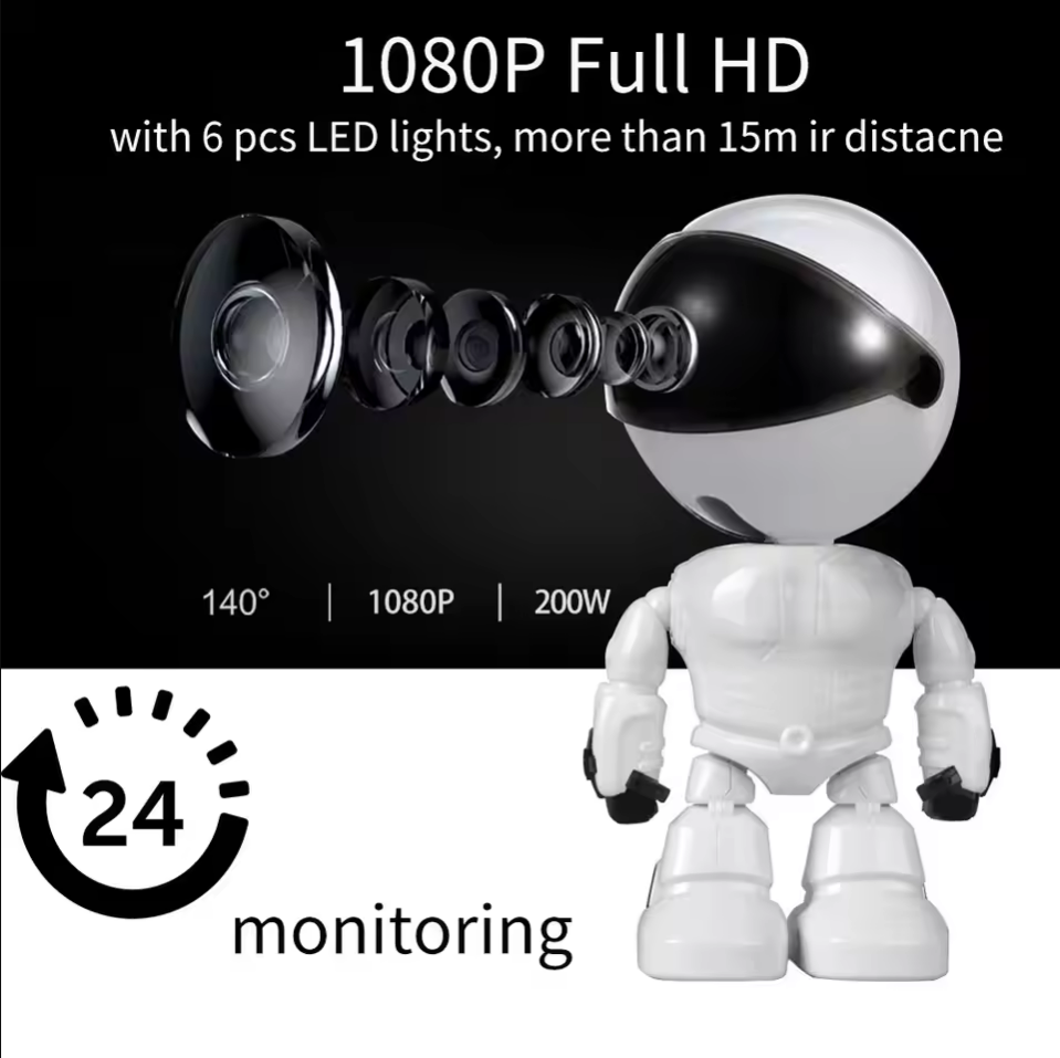 Baby Nursery Camera - Akıllı Robot WiFi IP Kamera 1080P