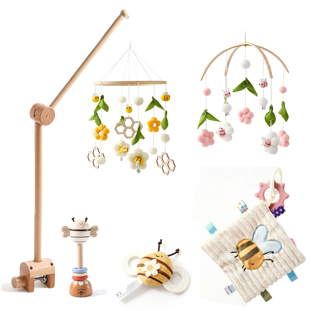 Baby Nursery Crib - 0-12 Aylık Bebekler İçin Arı Temalı