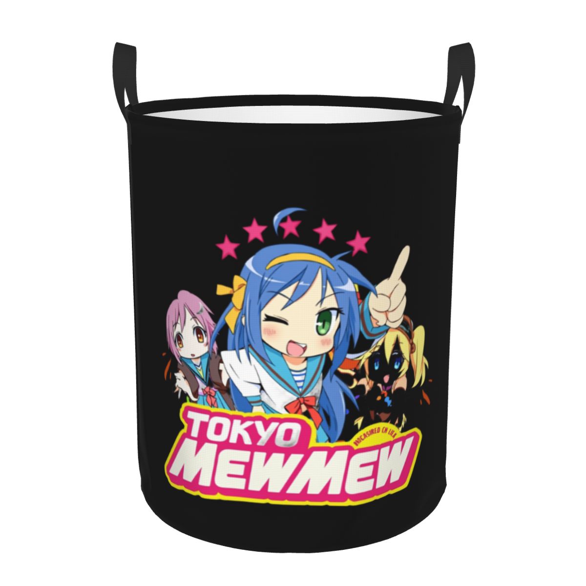 Baby Nursery Laundry Basket - Şanslı Yıldızlar Kawaii Japon Anime Çamaşır
