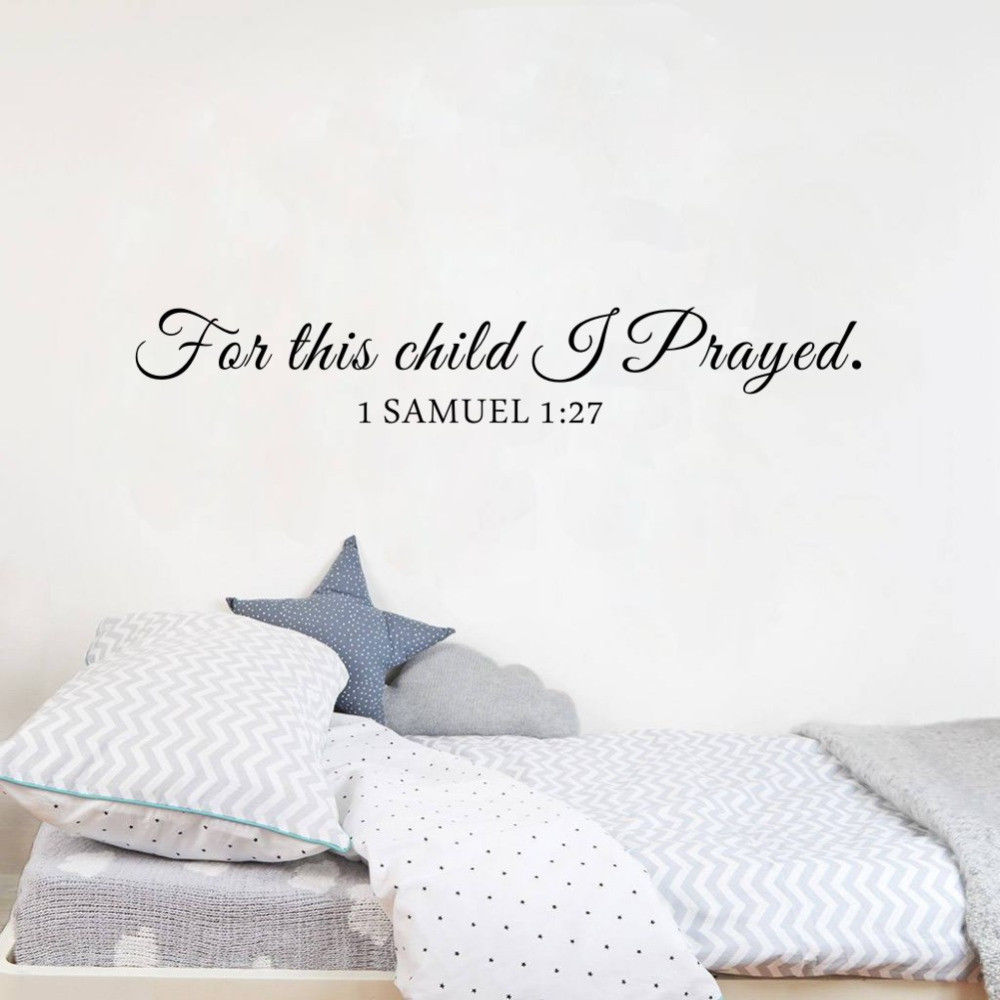 Baby Nursery Quotes - Bu Çocuk I Dua Samuel Alıntı