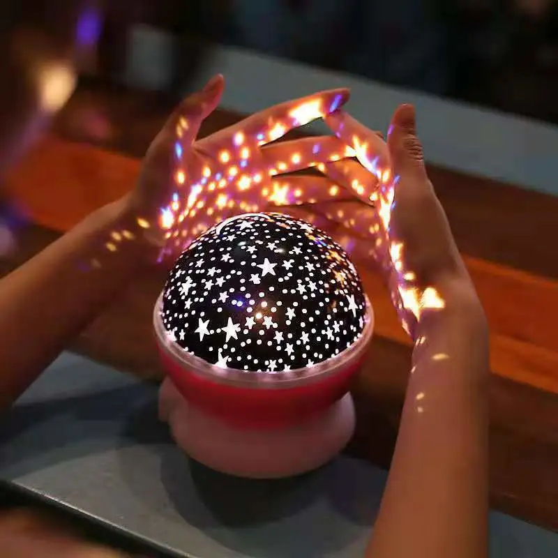 Baby Nursery Table Lamp - Gece Lambası Projektör Yıldızlı Gökyüzü Gece