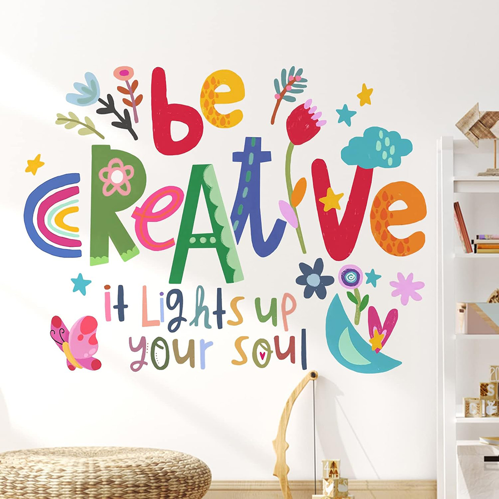 Baby Nursery Quotes - Yaratıcı Olun İlham Verici Alıntı Duvar