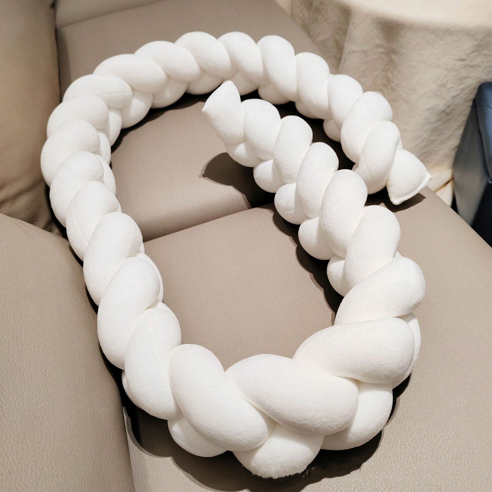 Baby Nursery Pillow - 1M/2M/3M Düğümlü Örgü Beşik Koruyucu Peluş