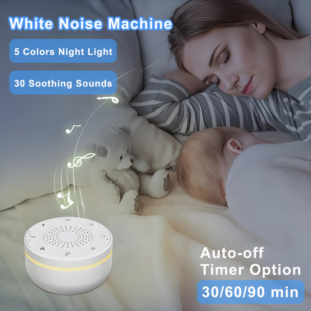 Baby Sound Machine White - Bebek Beyaz Gürültü Makinesi USB Şarj