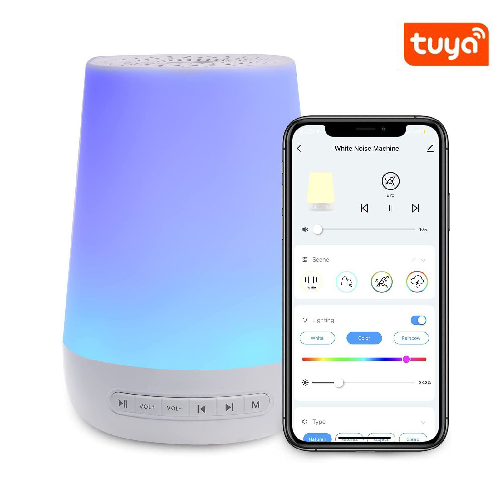 Baby Sound Machine White - Beyaz Gürültü Ses Makinesi Bebek Uyku