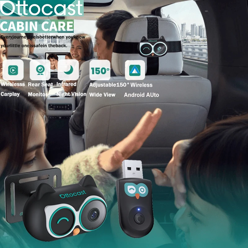 Baby Nursery Camera - Ottocast Kabin Bakım Kablosuz CarPlay Adaptörü
