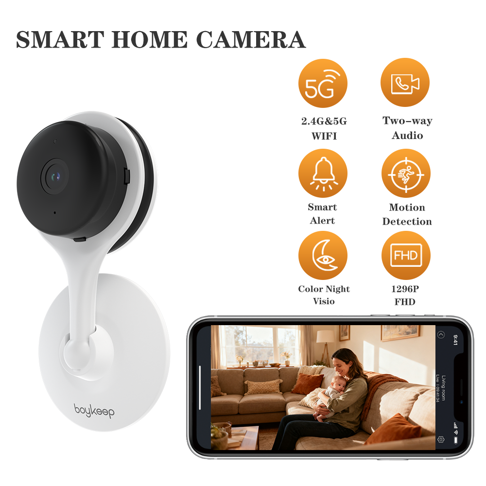 Baby Nursery Camera - Boykeep Bebek Monitörü 1296P FHD 2.4G/5G