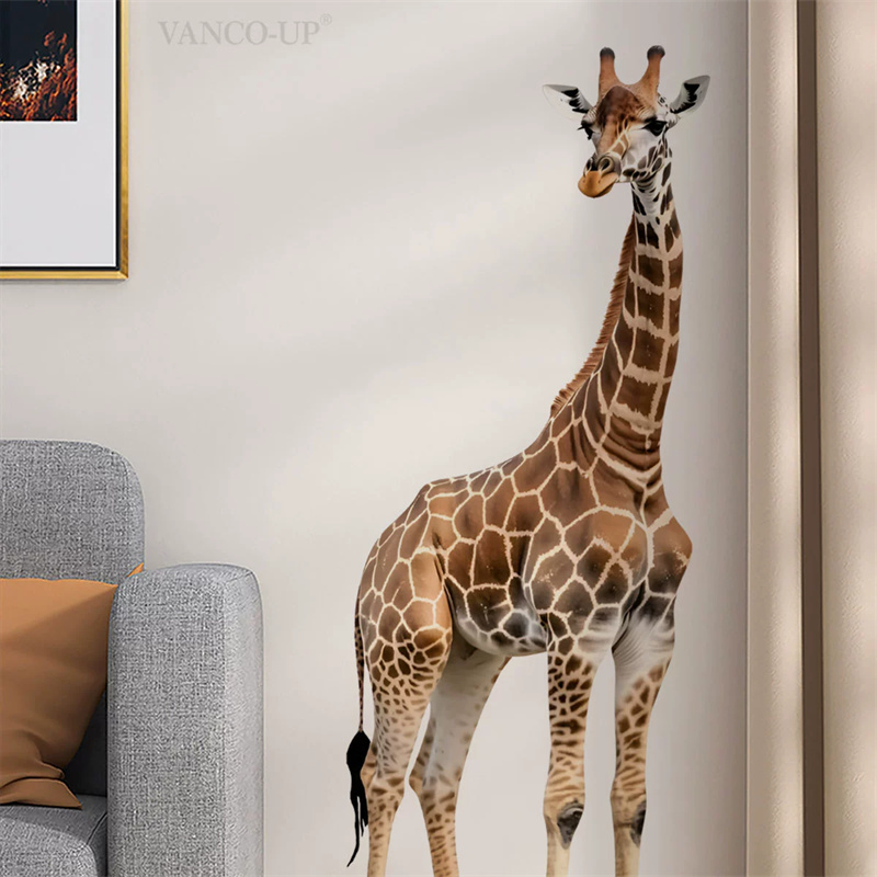 Baby Nursery Giraffe - Büyük Safari Hayvanları Zürafa Etiket Çocuk