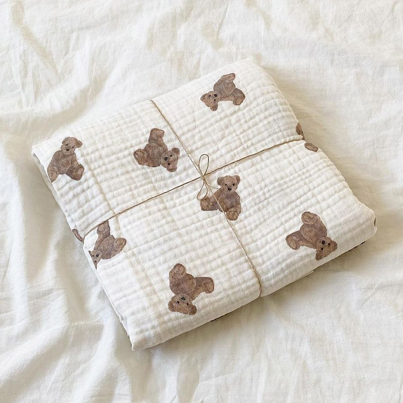 Ayı Baskı Bebek Battaniyeleri  - Swaddle Blanket Muslin incelemesi ve fiyatı