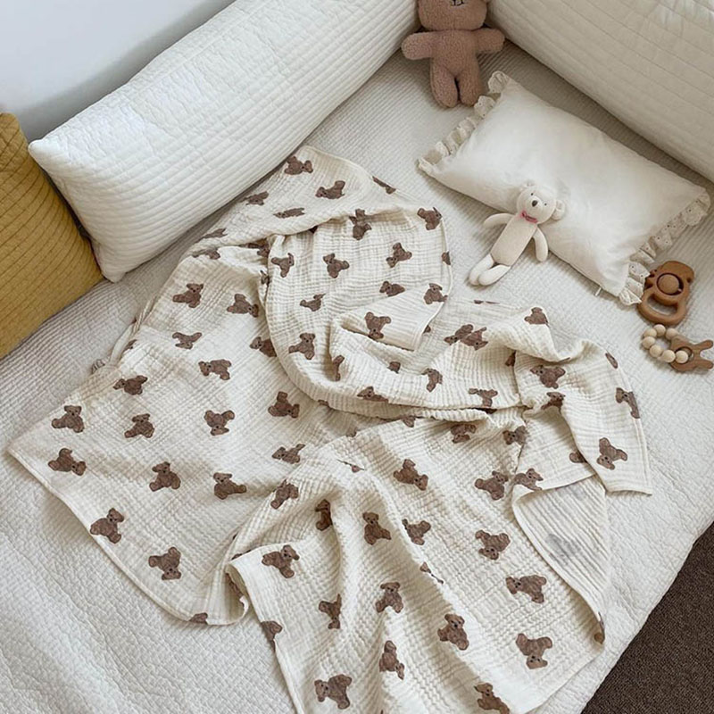 Ayı Baskı Bebek Battaniyeleri  - Swaddle Blanket Muslin incelemesi ve fiyatı