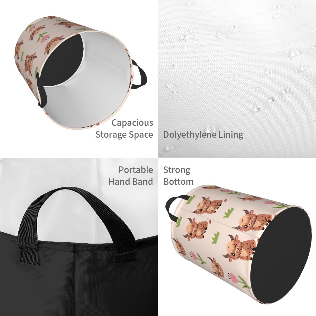 Sevimli Bebek Yayla İnekleri Ç - Baby Nursery Laundry Basket incelemesi ve fiyatı