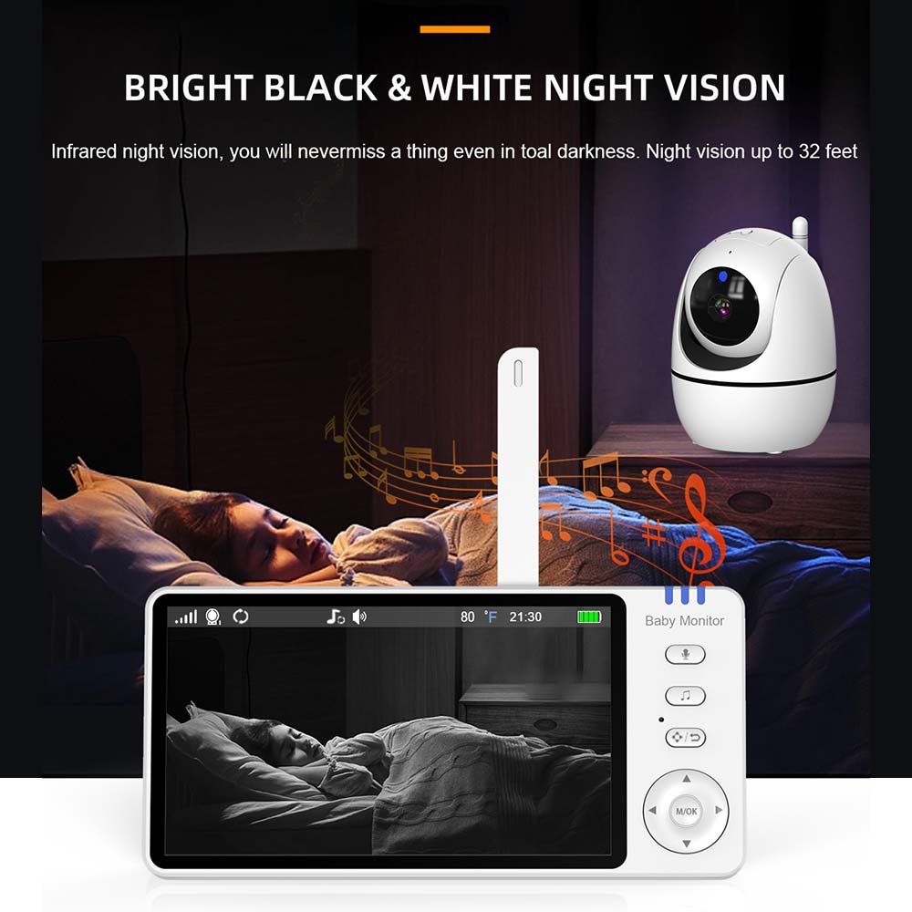 5 inç Video Bebek Monitörü, Ka - Baby Nursery Camera incelemesi ve fiyatı
