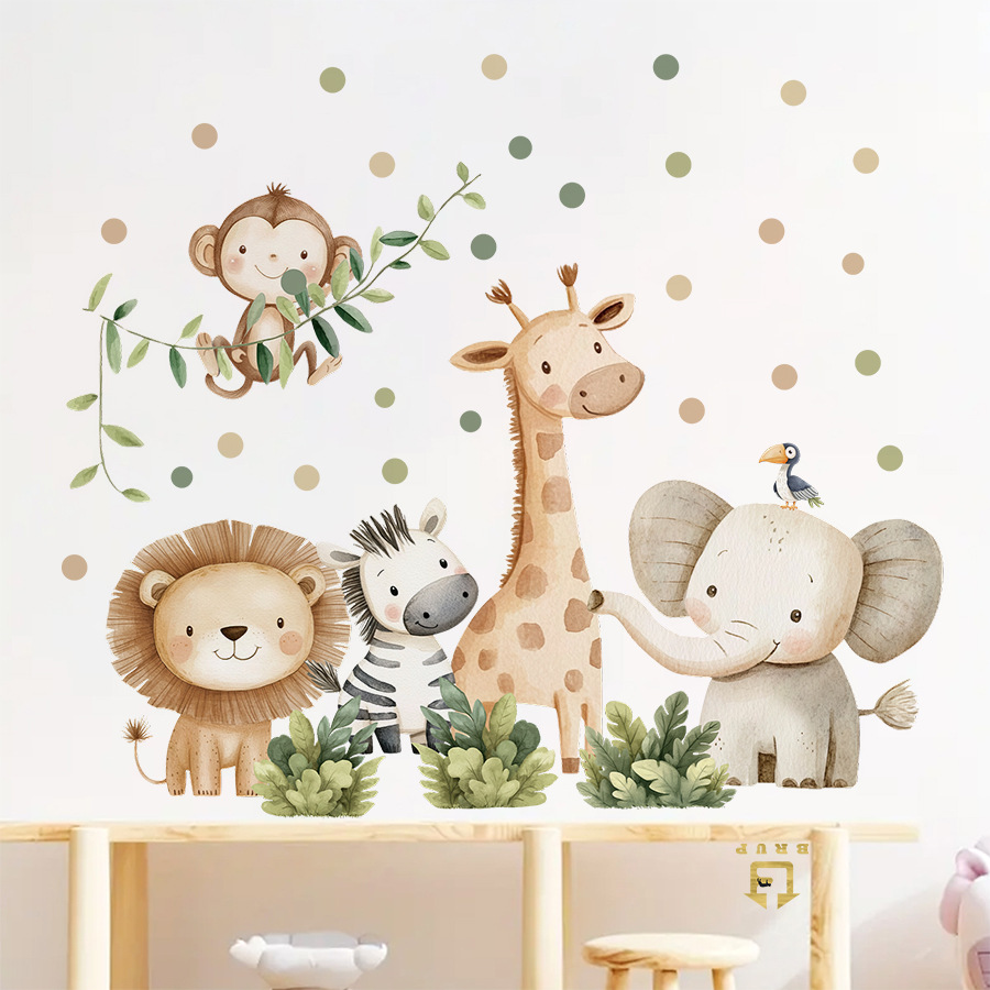 Boho Orman Hayvanları duvar çı - Baby Nursery Giraffe incelemesi ve fiyatı