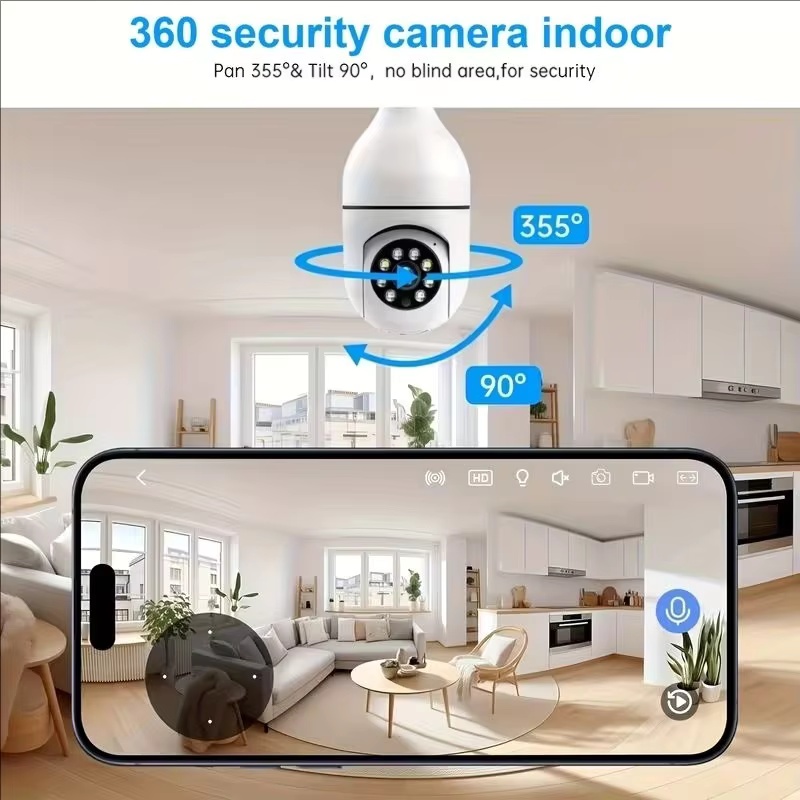 4G WiFi IP Kamera E27 Ampul Ka - Baby Nursery Camera incelemesi ve fiyatı