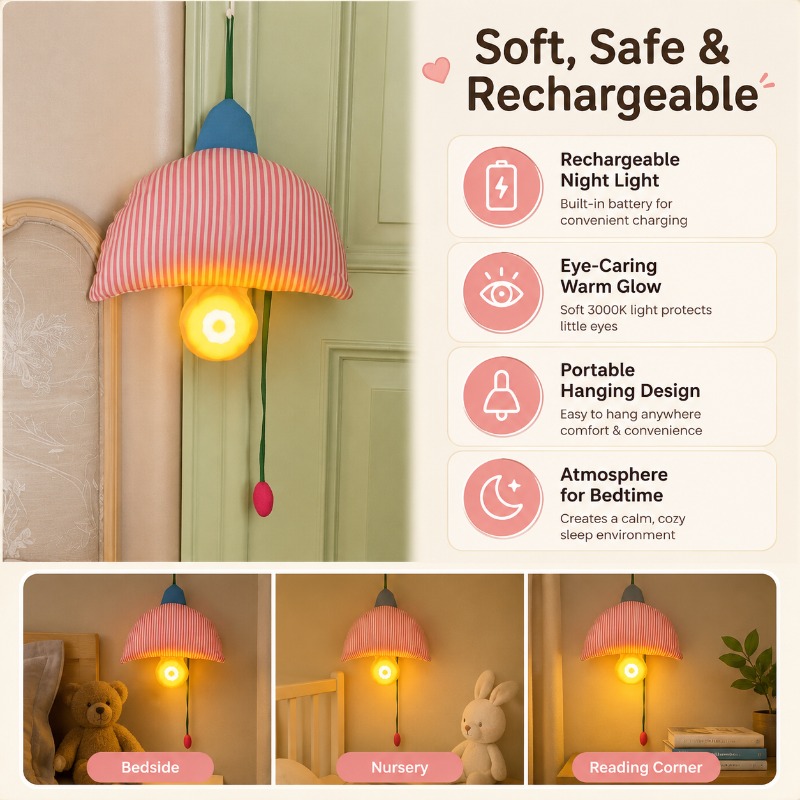 Şarj edilebilir asılı gece lam - Baby Nursery Light Shade incelemesi ve fiyatı