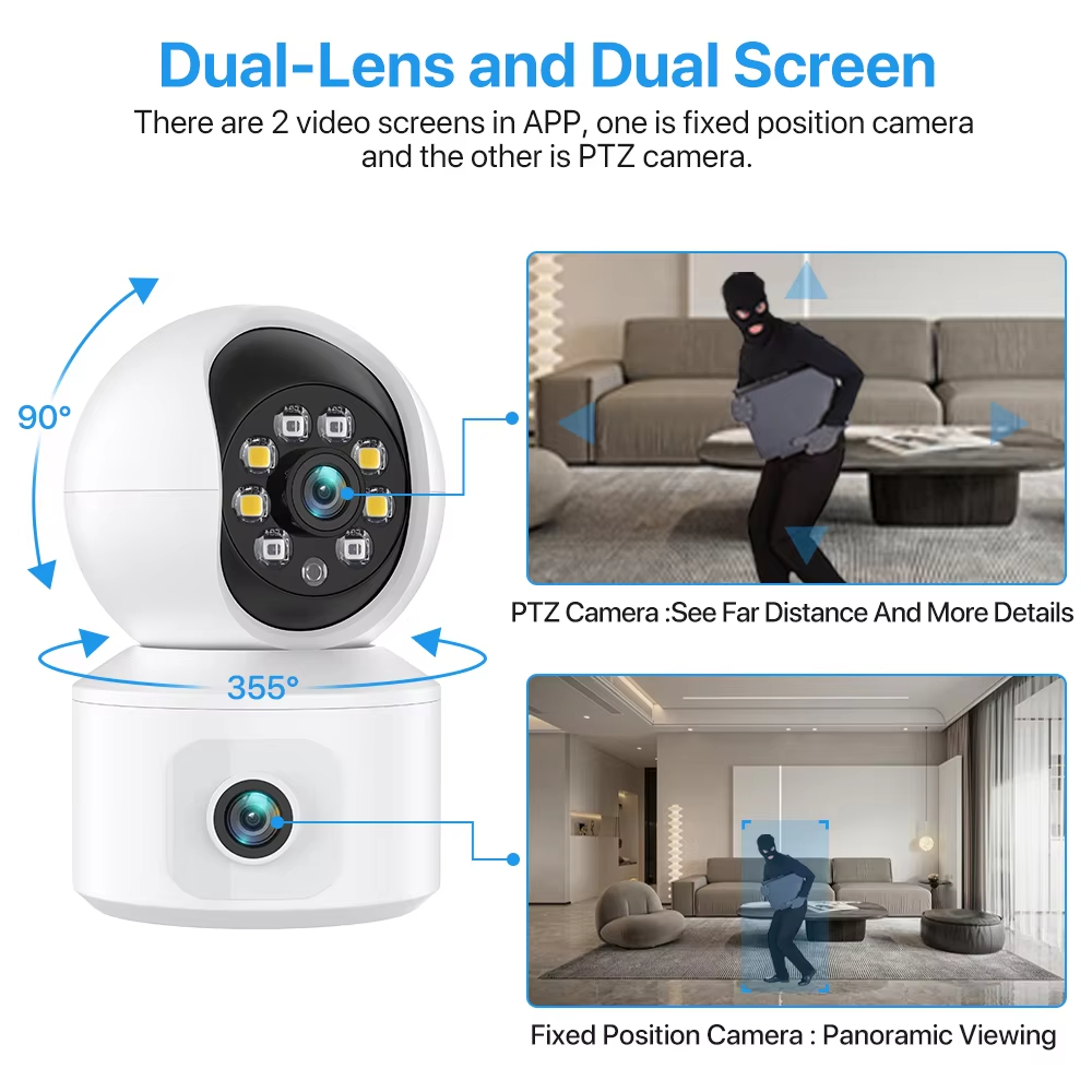 6MP ICSEE WiFi IP Kamera Çift  - Baby Nursery Camera incelemesi ve fiyatı
