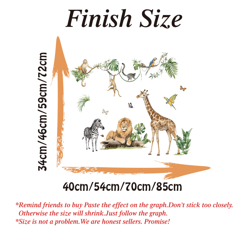 Büyük Orman Hayvan Tropikal Ya - Baby Nursery Giraffe incelemesi ve fiyatı