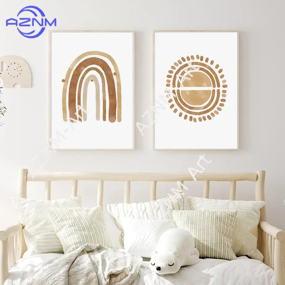 Boho Kreş Duvar Sanatı Kanvas  - Baby Nursery Gender Neutral incelemesi ve fiyatı
