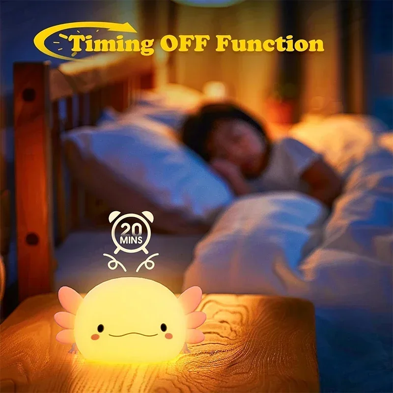 Sevimli Axolotl Gece Lambası S - Baby Nursery Table Lamp incelemesi ve fiyatı