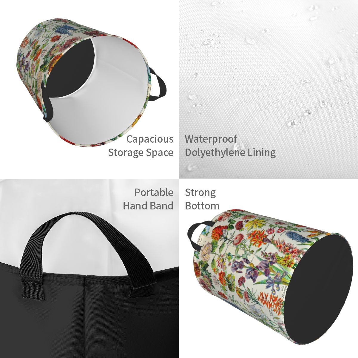 Özel adolmilmillot HD Fleurs ç - Baby Nursery Laundry Basket incelemesi ve fiyatı