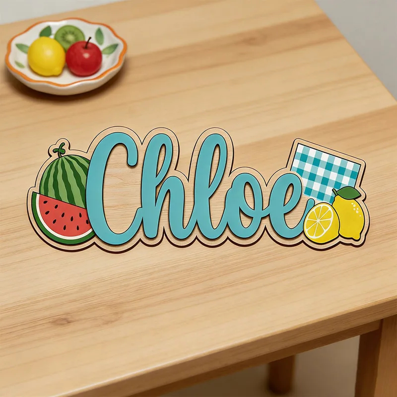 Karpuz Limon Piknik Temalı Öze - Baby Nursery Name Wall Art incelemesi ve fiyatı