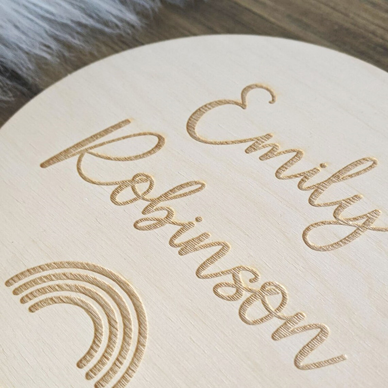Kazınmış ahşap Kreş adı işaret - Baby Nursery Name Wall Art incelemesi ve fiyatı