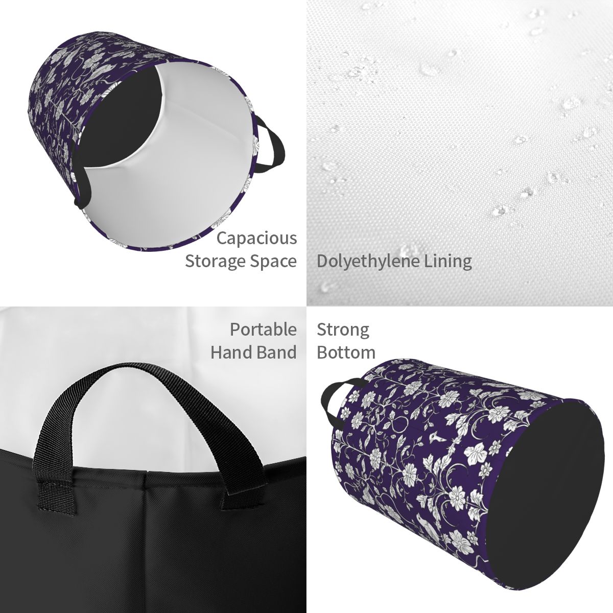 Kuşlar ve Çiçekler Desenli Çam - Baby Nursery Laundry Basket incelemesi ve fiyatı