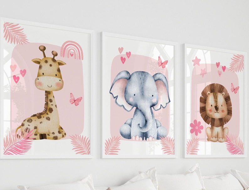 1/3 adet pembe fil zürafa asla - Baby Nursery Giraffe incelemesi ve fiyatı
