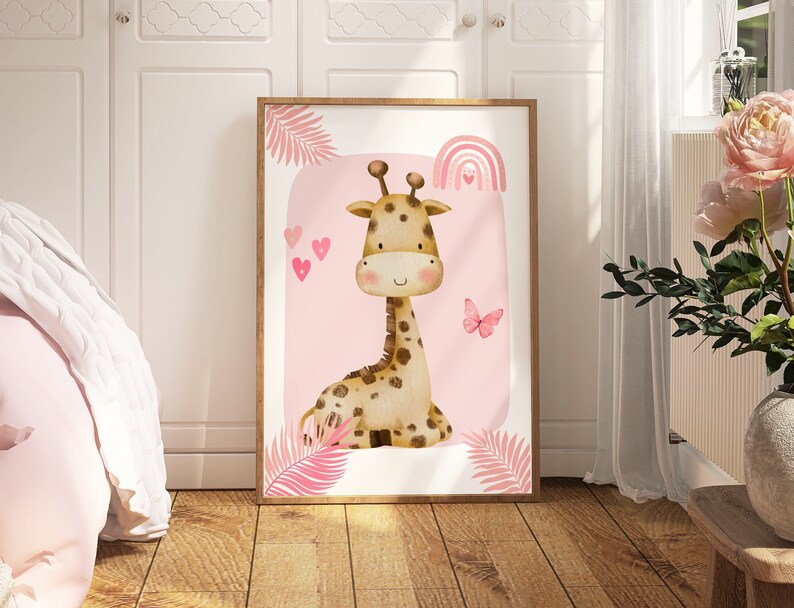 1/3 adet pembe fil zürafa asla - Baby Nursery Giraffe incelemesi ve fiyatı