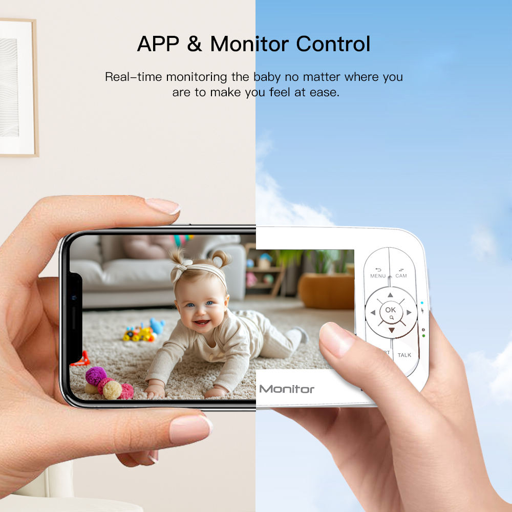 5 inç 2MP 1080P APP Uzaktan Ku - Baby Nursery Camera incelemesi ve fiyatı