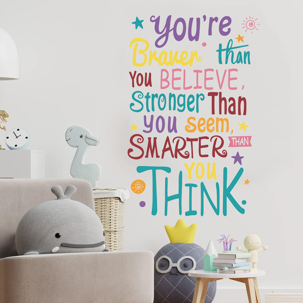 Sen Cesur Akıllı Daha Güçlüsün - Baby Nursery Quotes incelemesi ve fiyatı