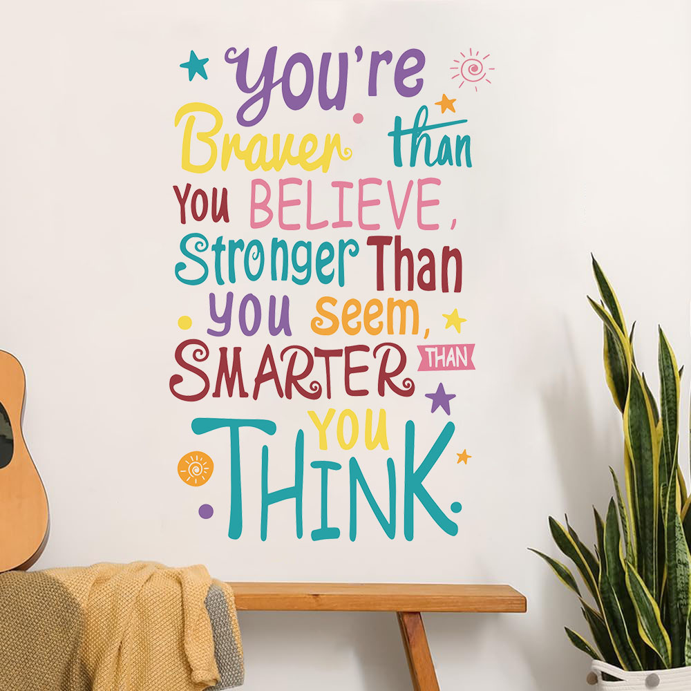 Sen Cesur Akıllı Daha Güçlüsün - Baby Nursery Quotes incelemesi ve fiyatı