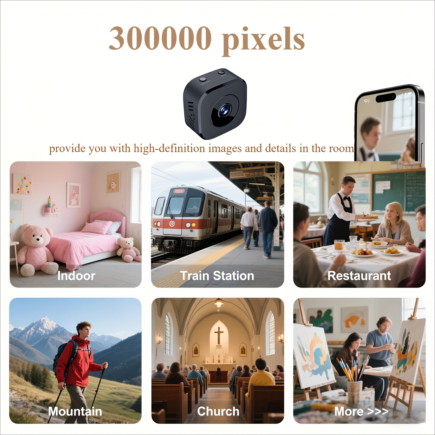 1080P HD Mini WiFi Kamera Kapa - Baby Nursery Camera incelemesi ve fiyatı