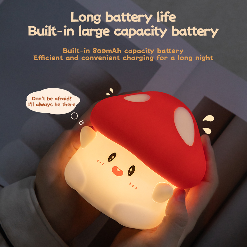 Mantar Gece Lambası LED şarj e - Baby Nursery Table Lamp incelemesi ve fiyatı