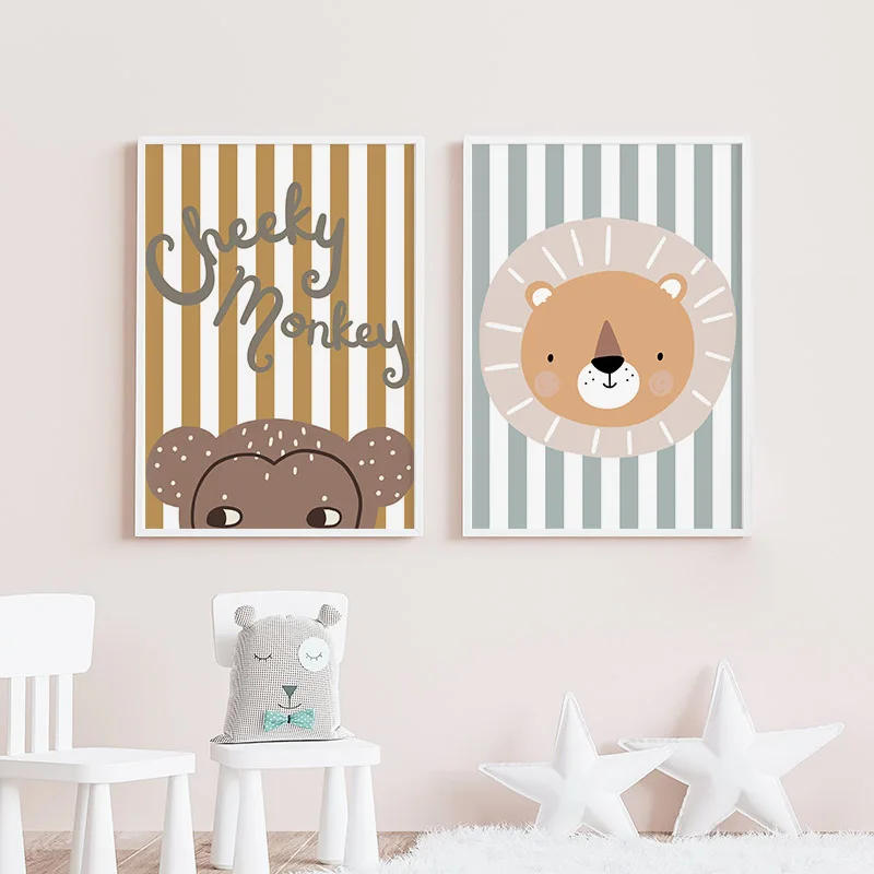 Karikatür Zürafa Leopar Aslan  - Baby Nursery Giraffe incelemesi ve fiyatı