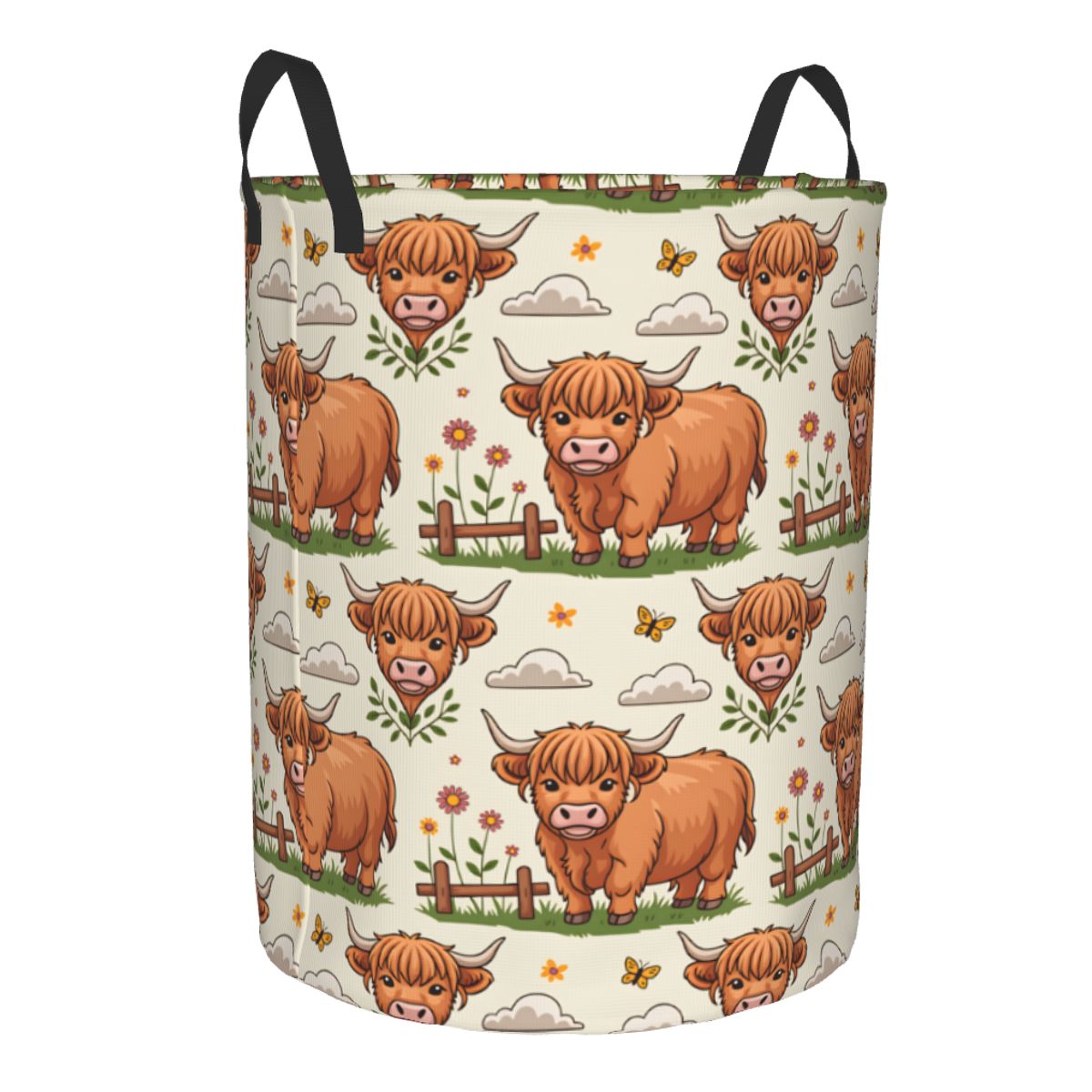 Karikatür Yayla İnekleri Çamaş - Baby Nursery Laundry Basket incelemesi ve fiyatı
