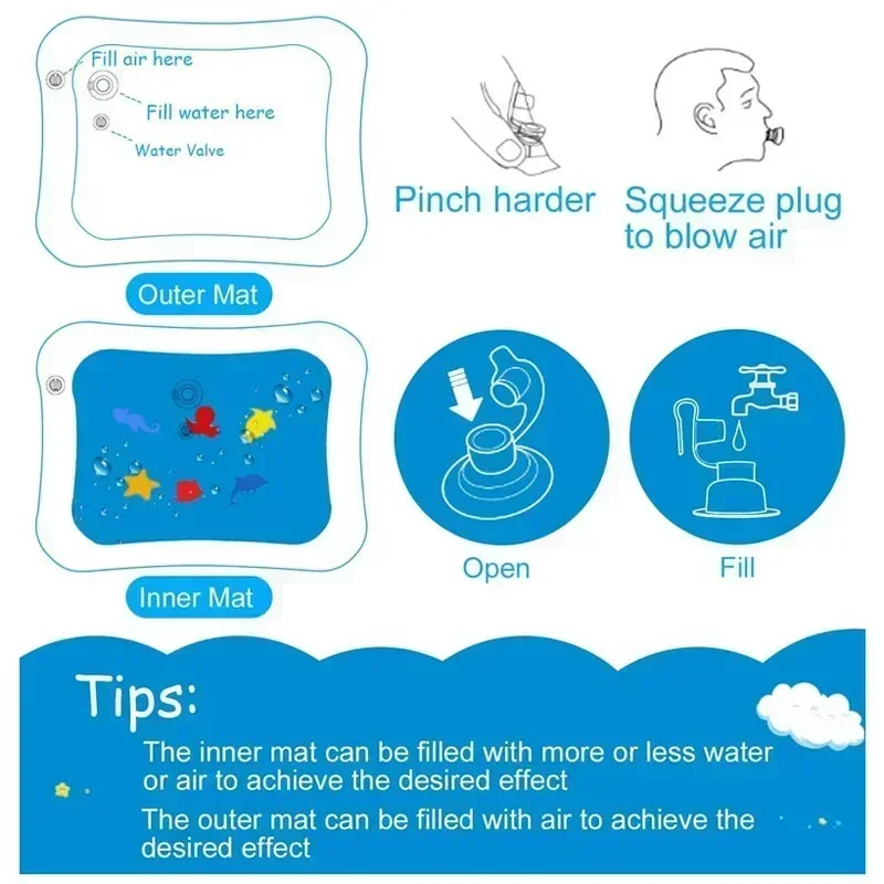 Bebek su oyun matı PVC şişme y - Baby Nursery Pillow incelemesi ve fiyatı