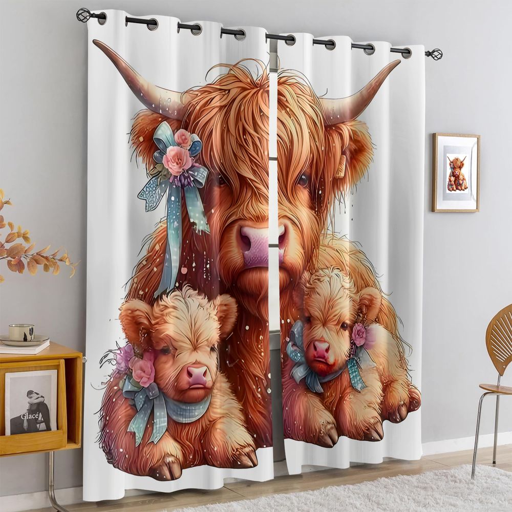 Sevimli Yayla İnek Baskı Perde - Baby Nursery Light Shade incelemesi ve fiyatı
