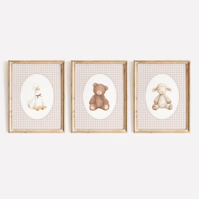 Bebek Odası Baskı Seti Hayvanl - Baby Nursery Gender Neutral incelemesi ve fiyatı