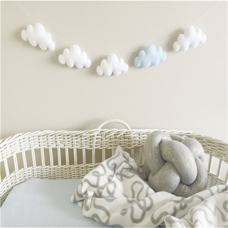 Iskandinav Keçe Bulut Garlands - Baby Nursery Fabric incelemesi ve fiyatı