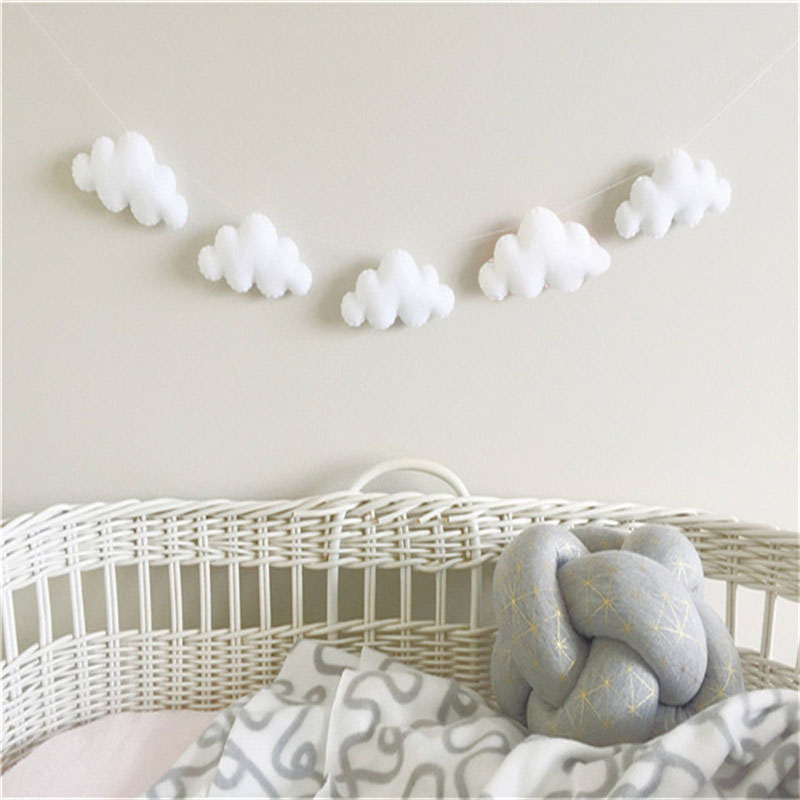 Iskandinav Keçe Bulut Garlands - Baby Nursery Fabric incelemesi ve fiyatı