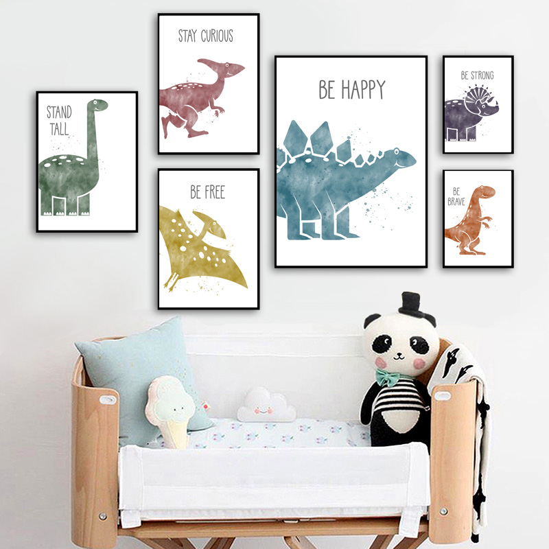 Sevimli Dinozor Karikatür Hayv - Baby Nursery Quotes incelemesi ve fiyatı